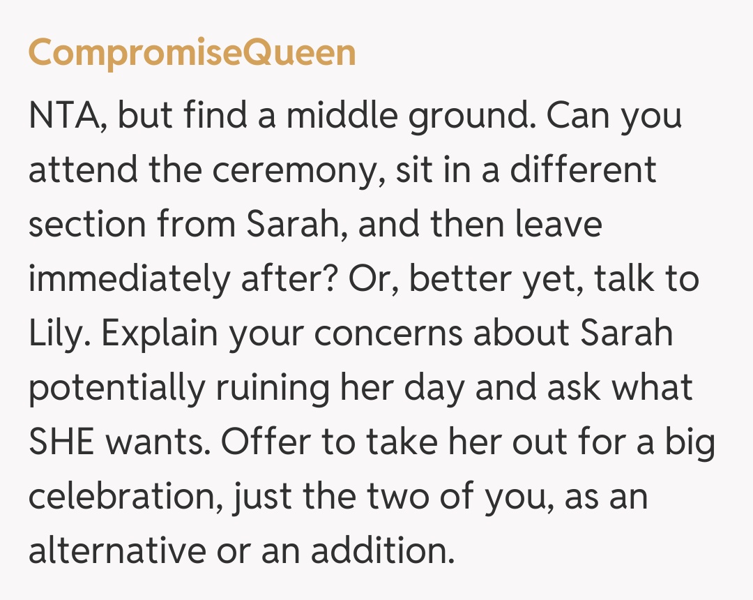 Comentariu de la CompromiseQueen