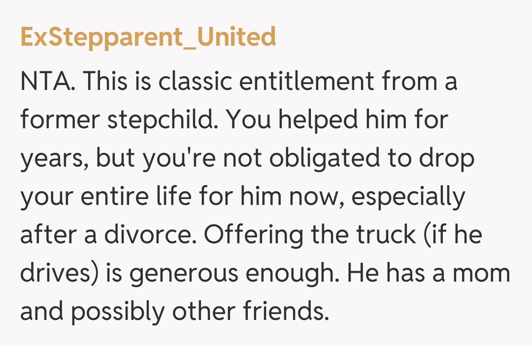 Comentariu de la ExStepparent_United