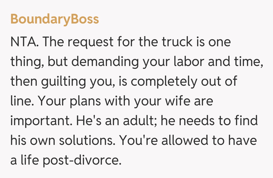 Comentariu de la BoundaryBoss