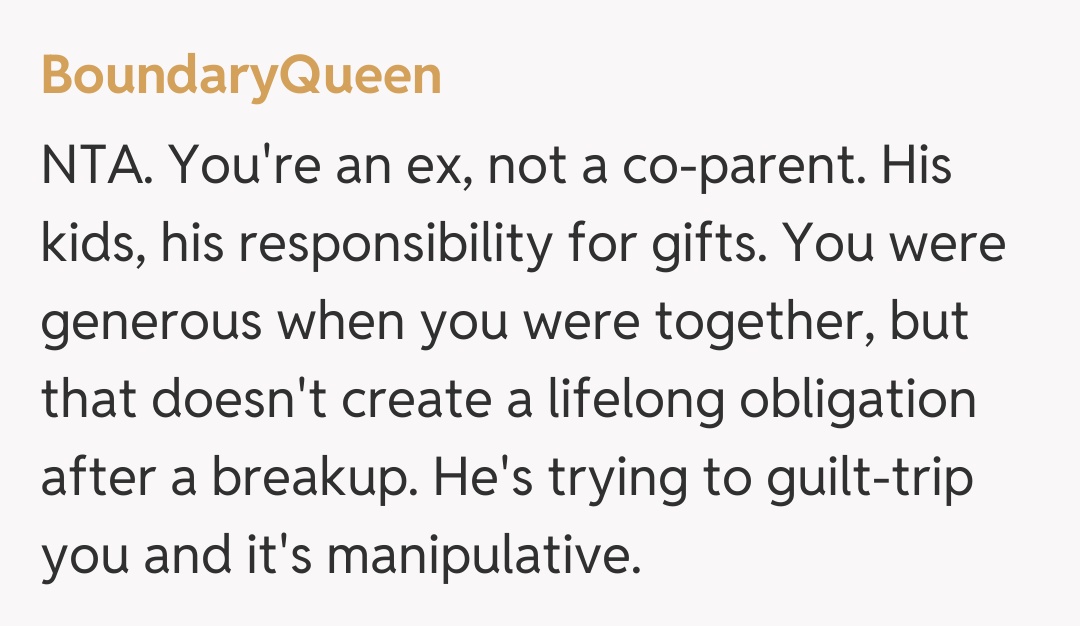 Comentariu de la BoundaryQueen