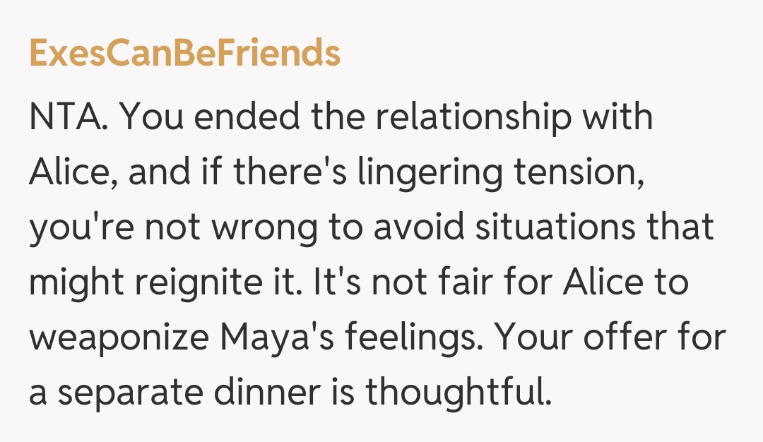 Comentariu de la ExesCanBeFriends