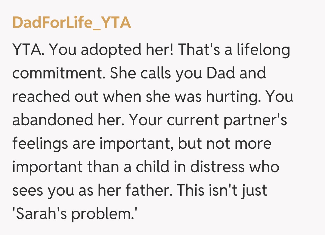 Comentariu de la DadForLife_YTA