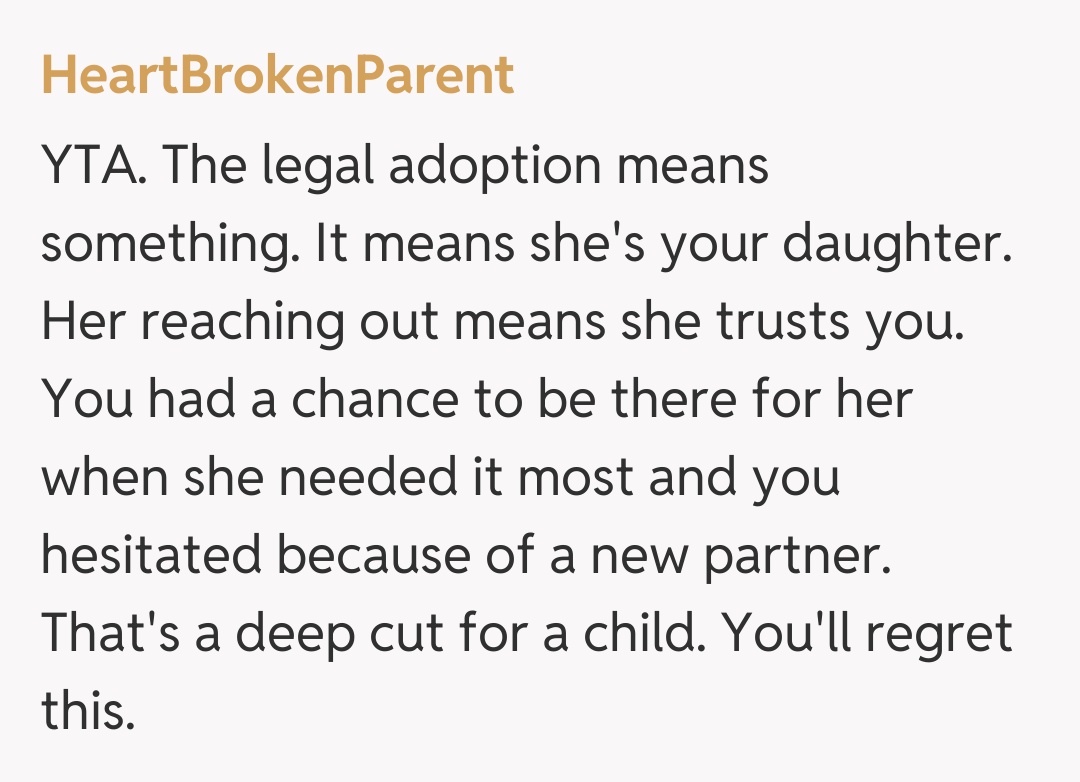 Comentariu de la HeartBrokenParent