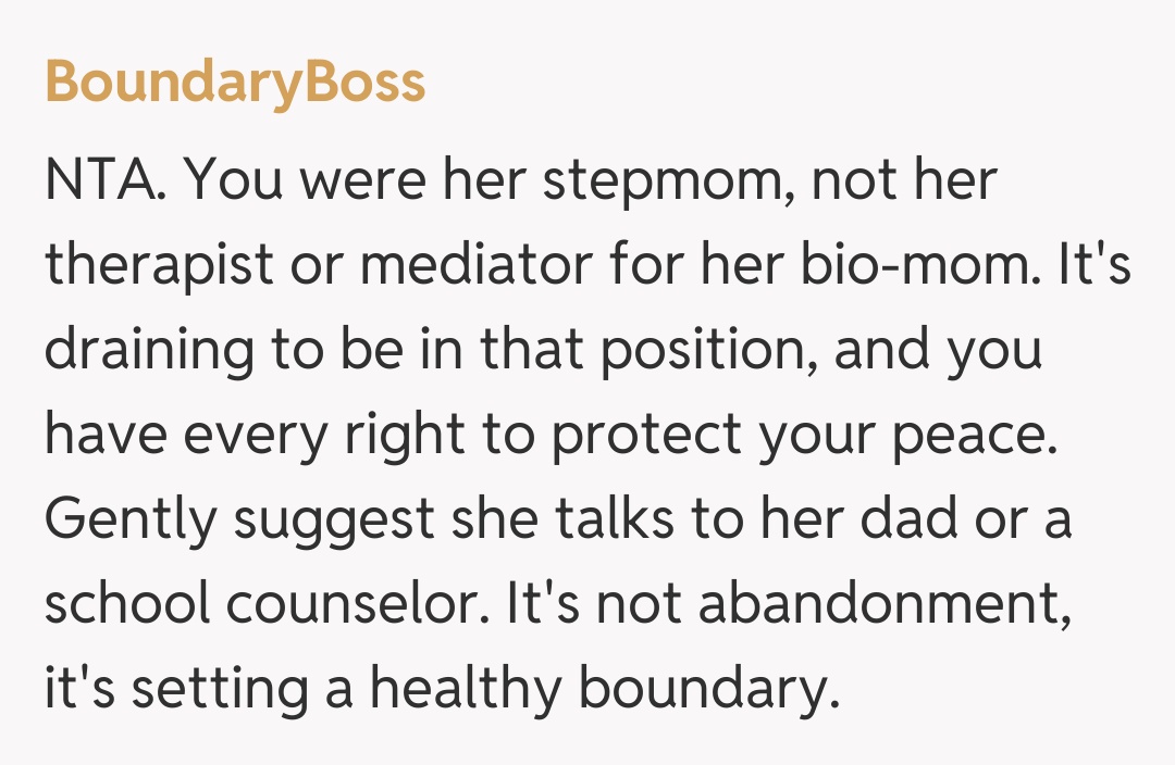 Comentariu de la BoundaryBoss