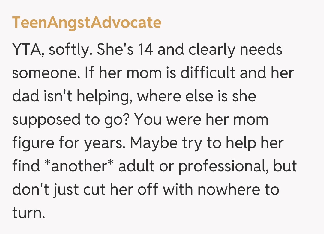 Comentariu de la TeenAngstAdvocate