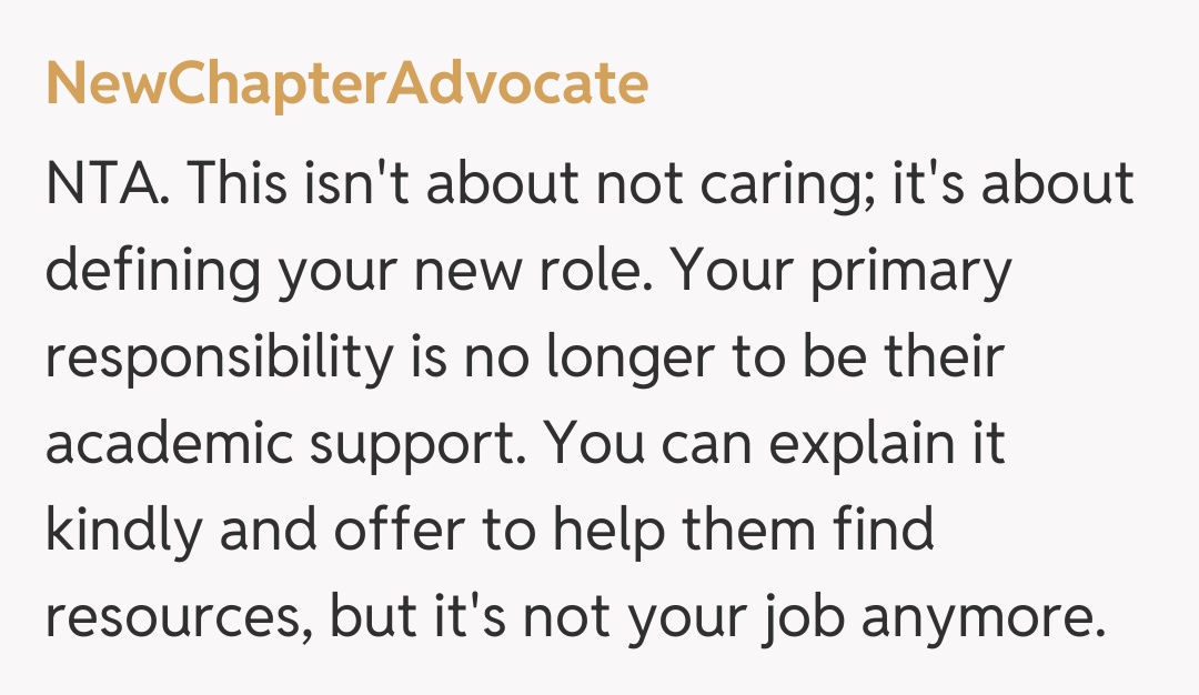 Comentariu de la NewChapterAdvocate