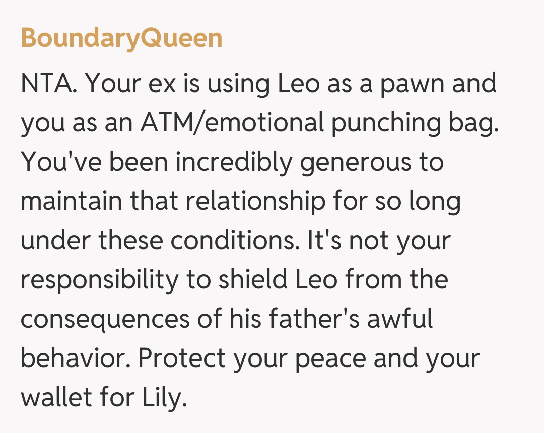 Comentariu de la BoundaryQueen