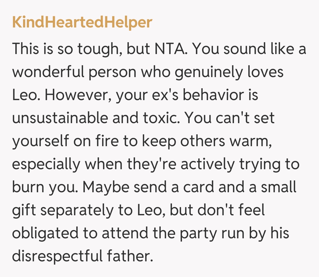 Comentariu de la KindHeartedHelper