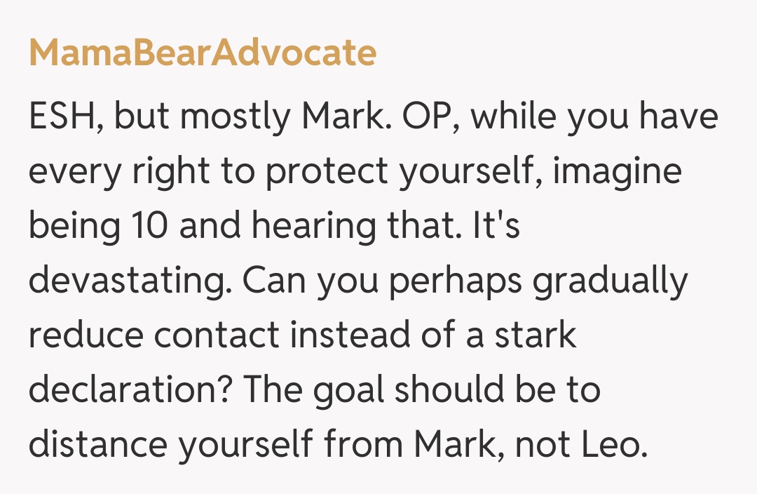 Comentariu de la MamaBearAdvocate