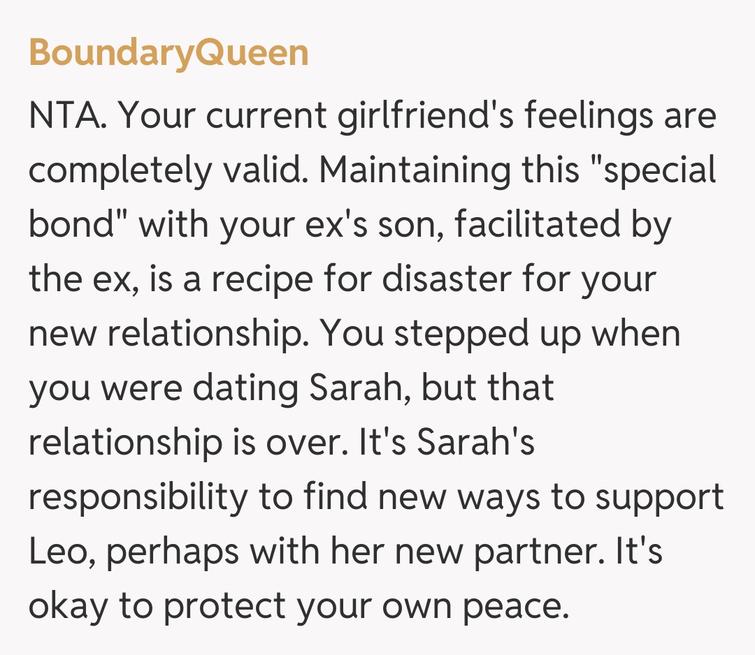 Comentariu de la BoundaryQueen