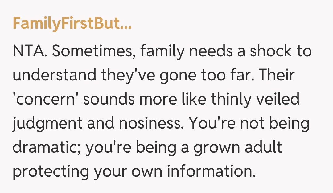 Comentariu de la FamilyFirstBut...