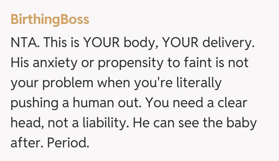 Comentariu de la BirthingBoss