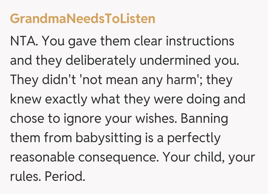 Comentariu de la GrandmaNeedsToListen