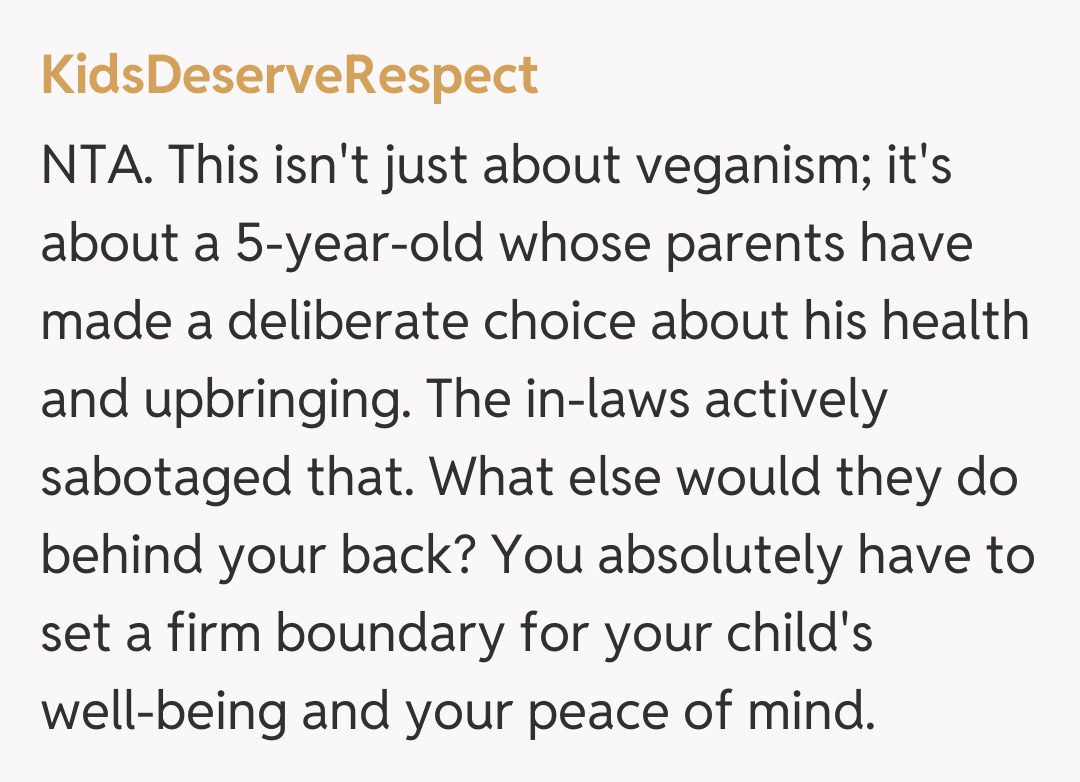 Comentariu de la KidsDeserveRespect