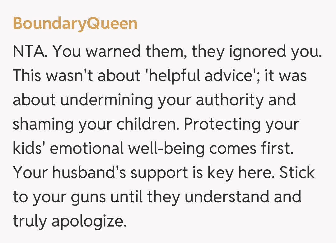 Comentariu de la BoundaryQueen