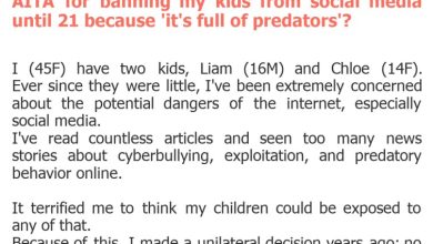 Photo of AITA for banning my kids from social media until 21 because ‘it’s full of predators’?