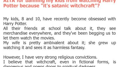 Photo of AITA for banning my kids from watching Harry Potter because “it’s satanic witchcraft”?