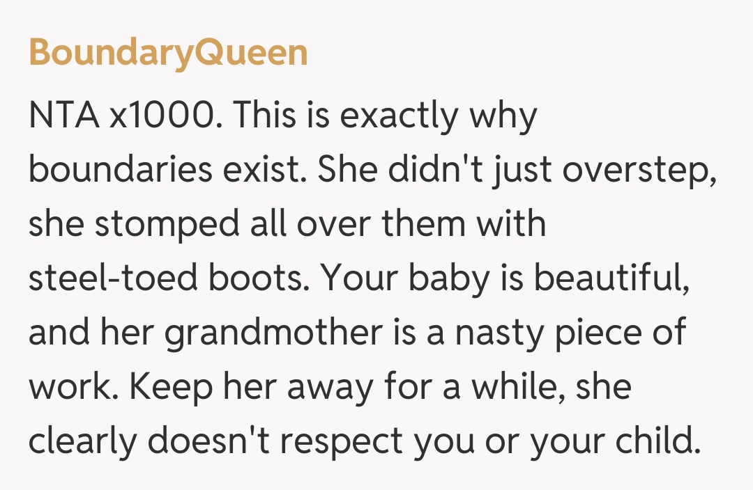 Comentariu de la BoundaryQueen