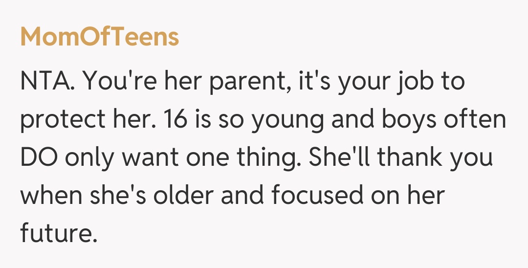 Comentariu de la MomOfTeens