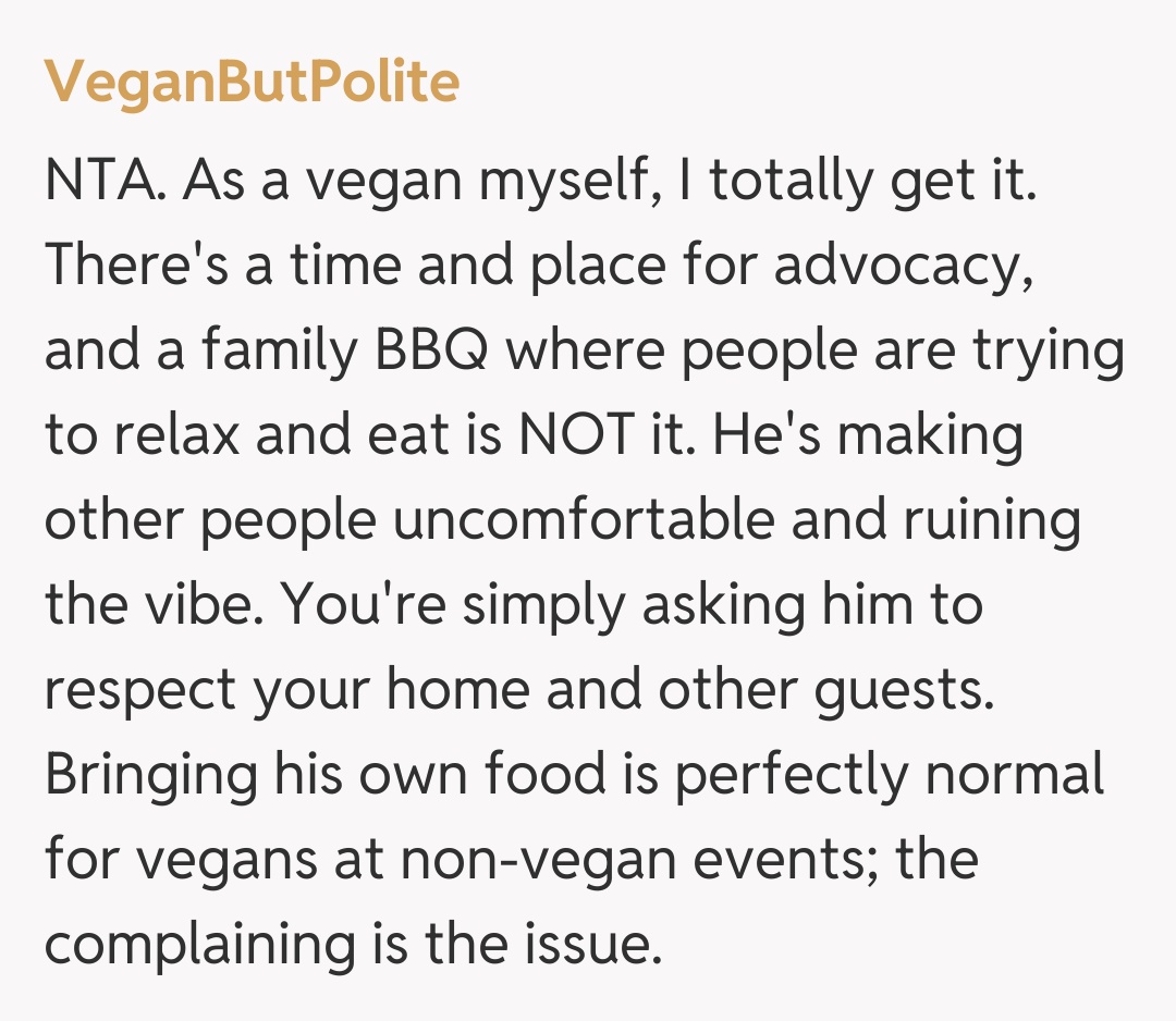 Comentariu de la VeganButPolite