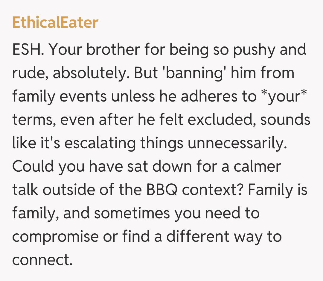 Comentariu de la EthicalEater