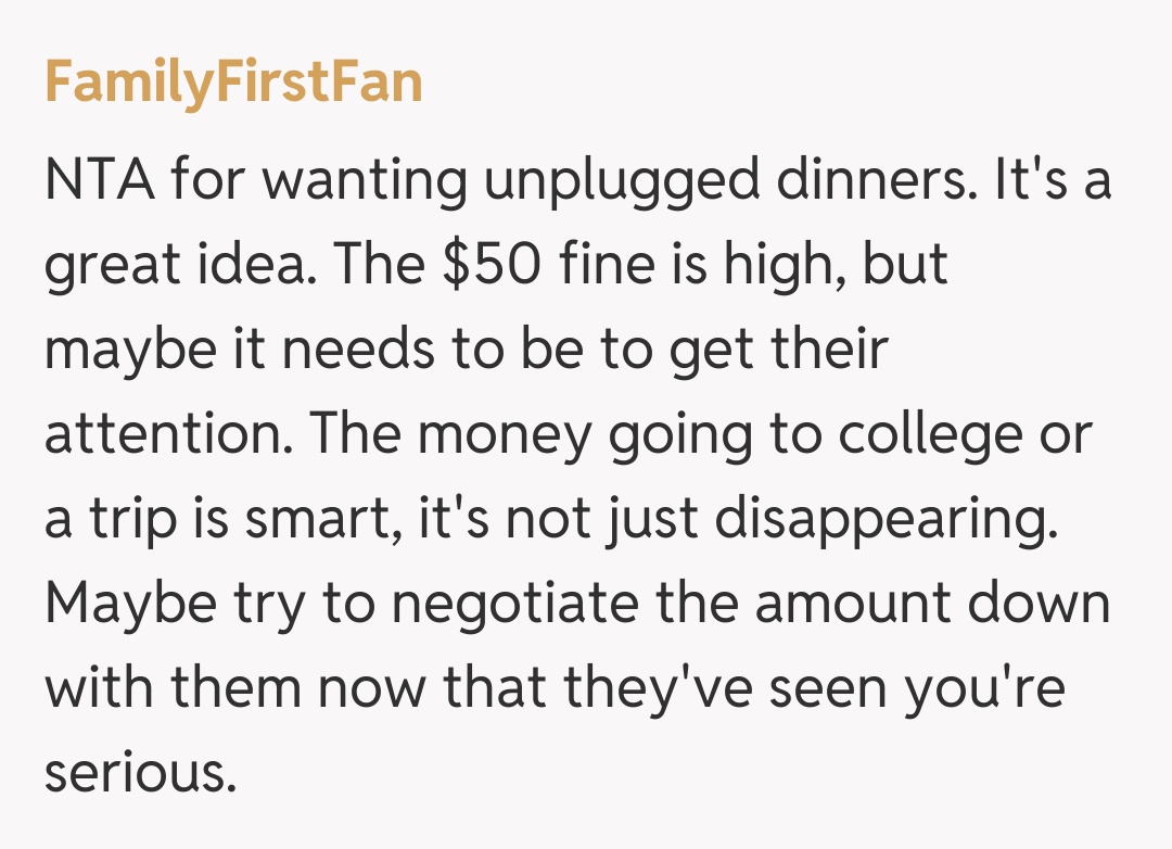 Comentariu de la FamilyFirstFan