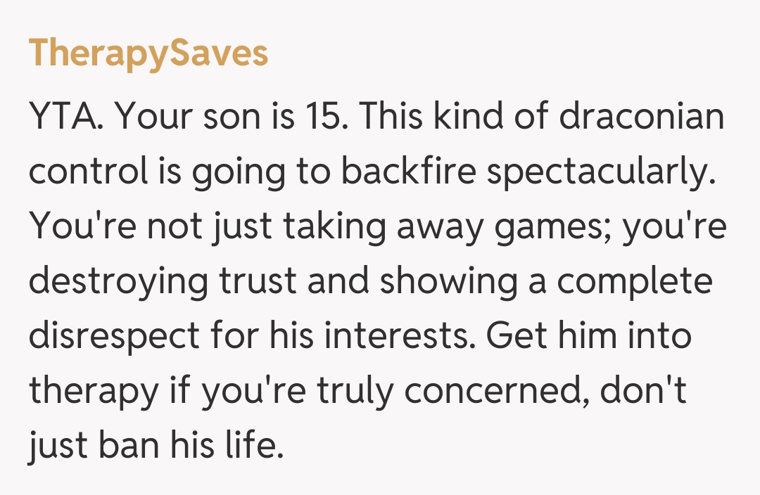 Comentariu de la TherapySaves