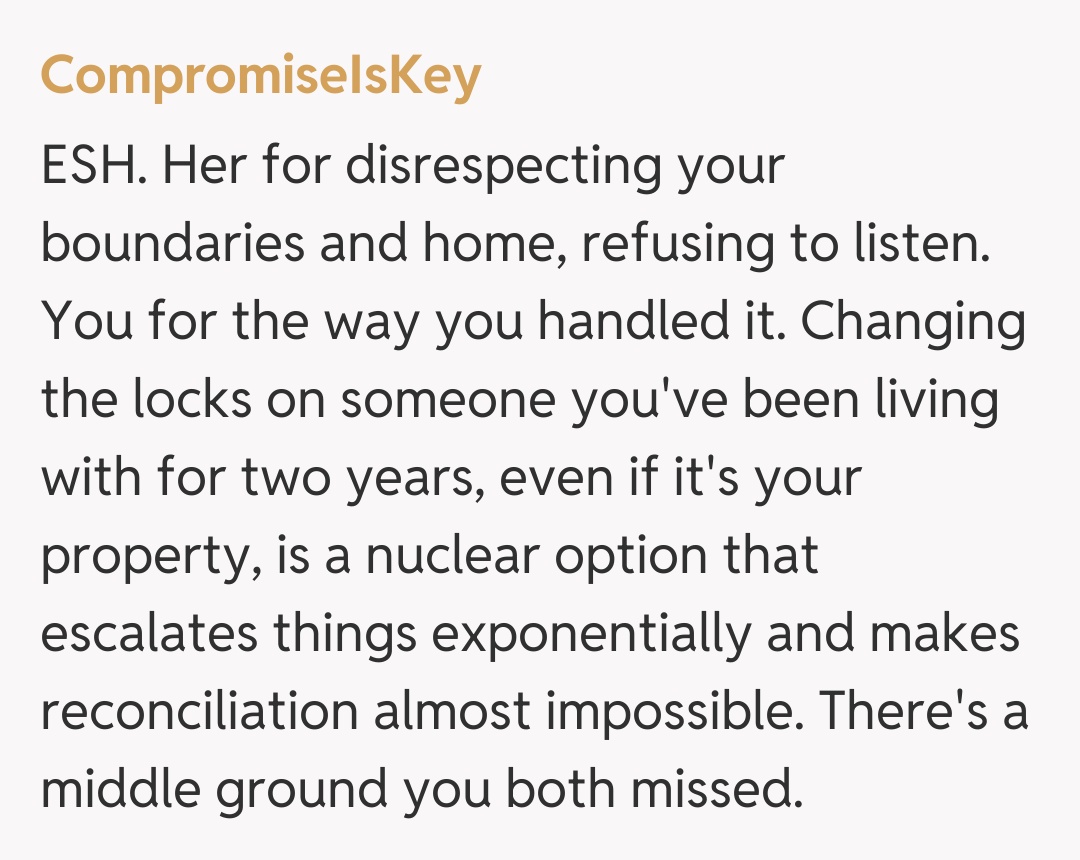 Comentariu de la CompromiseIsKey