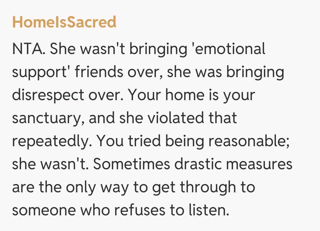 Comentariu de la HomeIsSacred