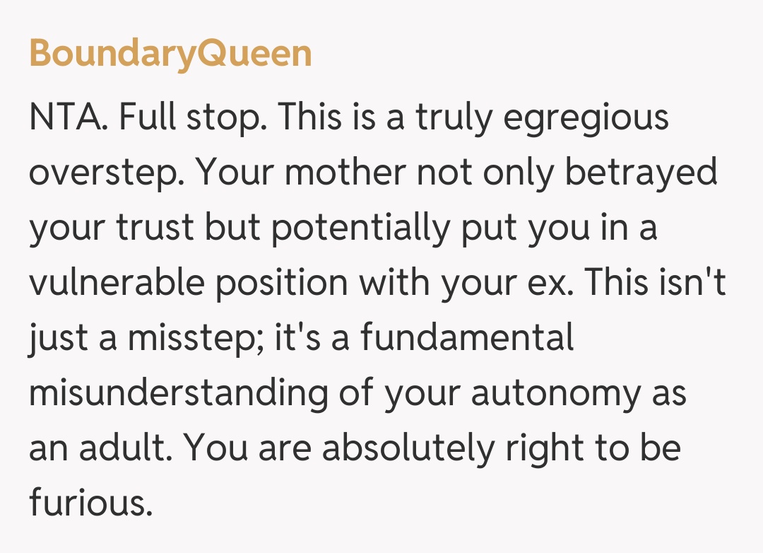 Comentariu de la BoundaryQueen