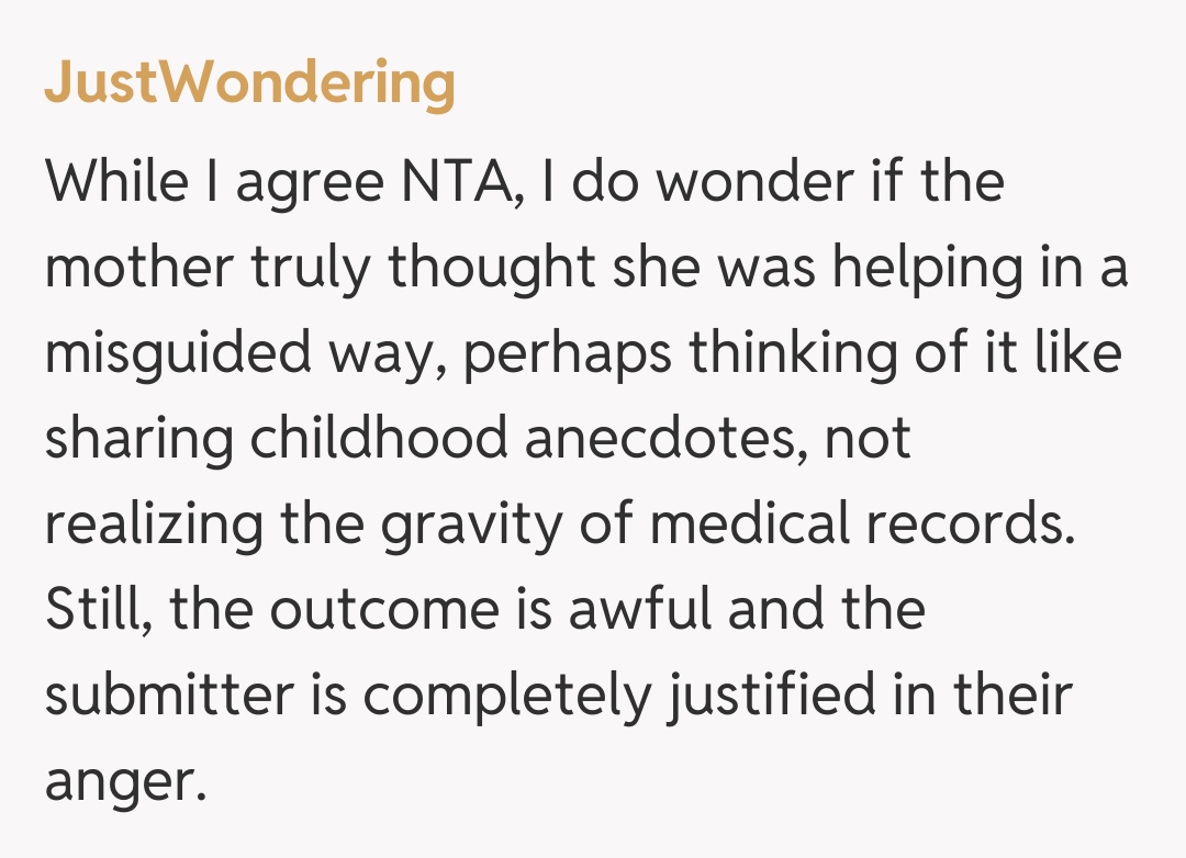 Comentariu de la JustWondering