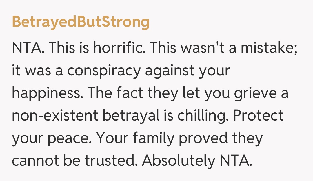 Comentariu de la BetrayedButStrong