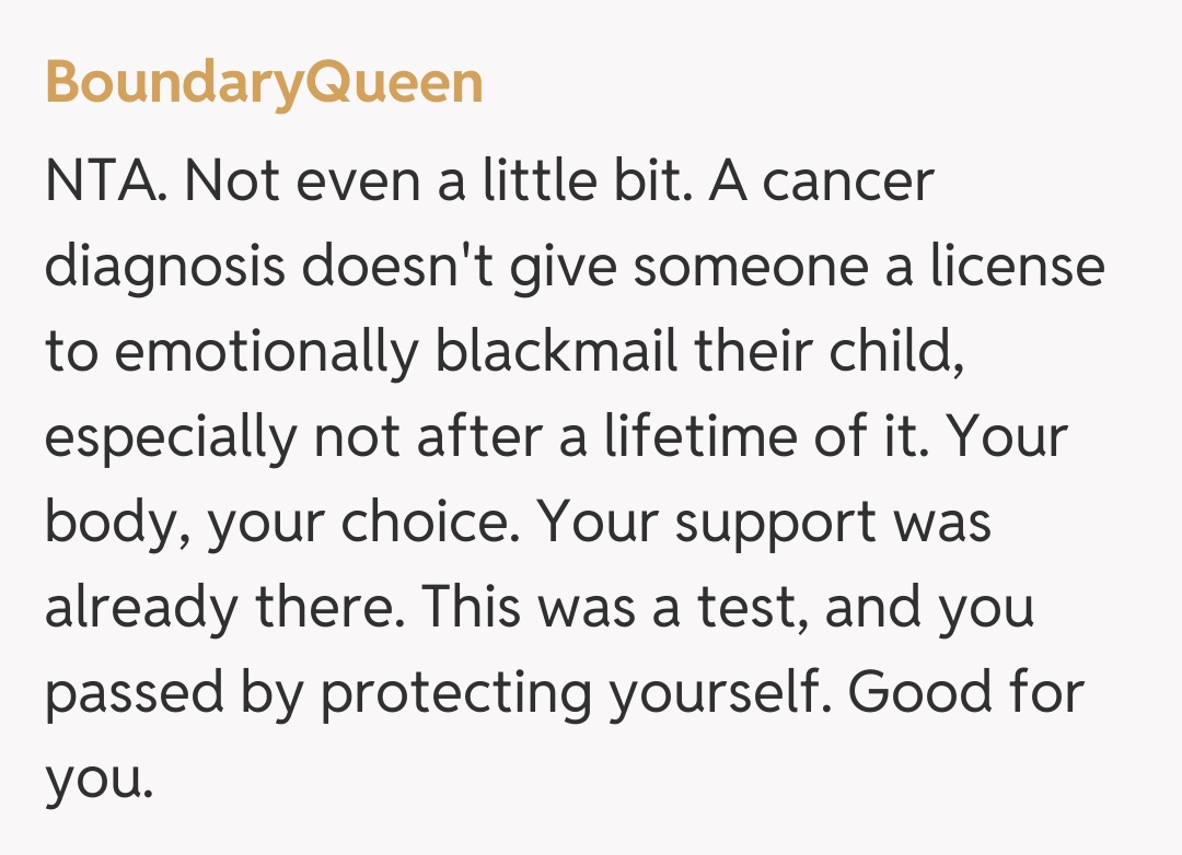 Comentariu de la BoundaryQueen
