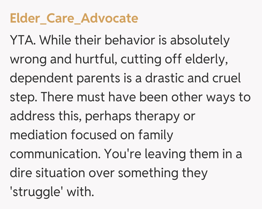 Comentariu de la Elder_Care_Advocate