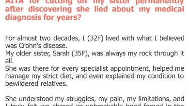Photo of AITA for cutting off my sister permanently after discovering she lied about my medical diagnosis for years?