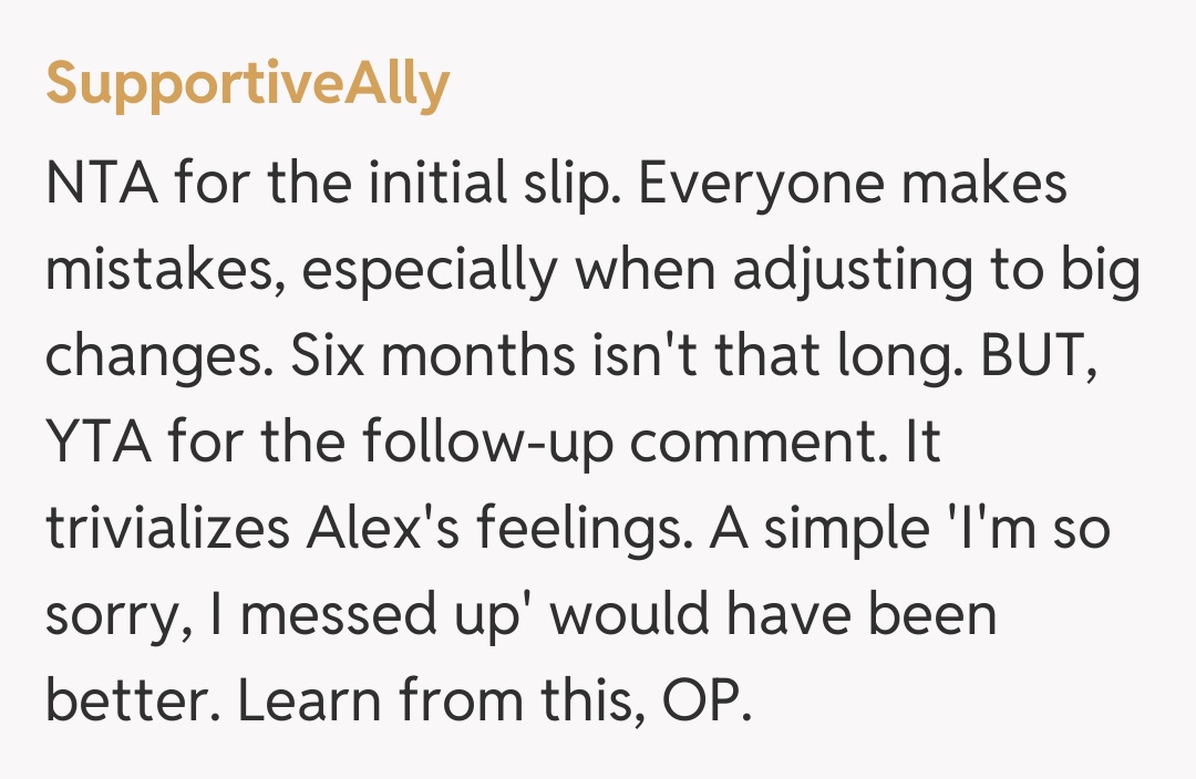 Comentariu de la SupportiveAlly