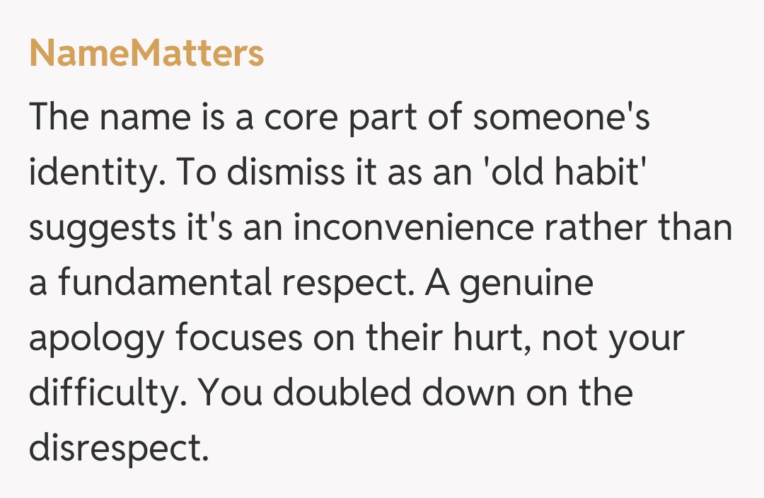 Comentariu de la NameMatters