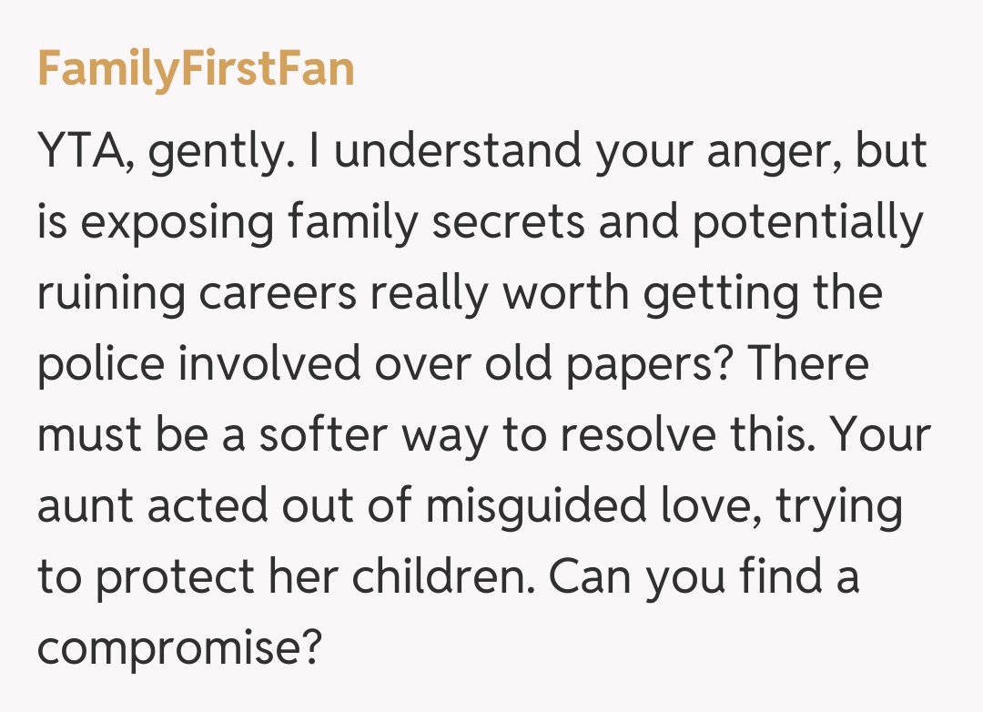 Comentariu de la FamilyFirstFan