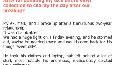 Photo of AITA for donating my ex’s entire vinyl collection to charity the day after our breakup?