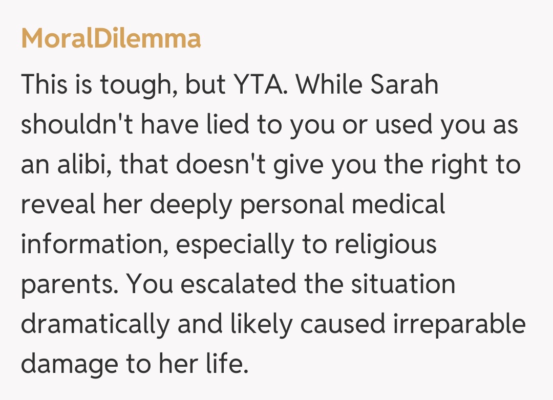 Comentariu de la MoralDilemma