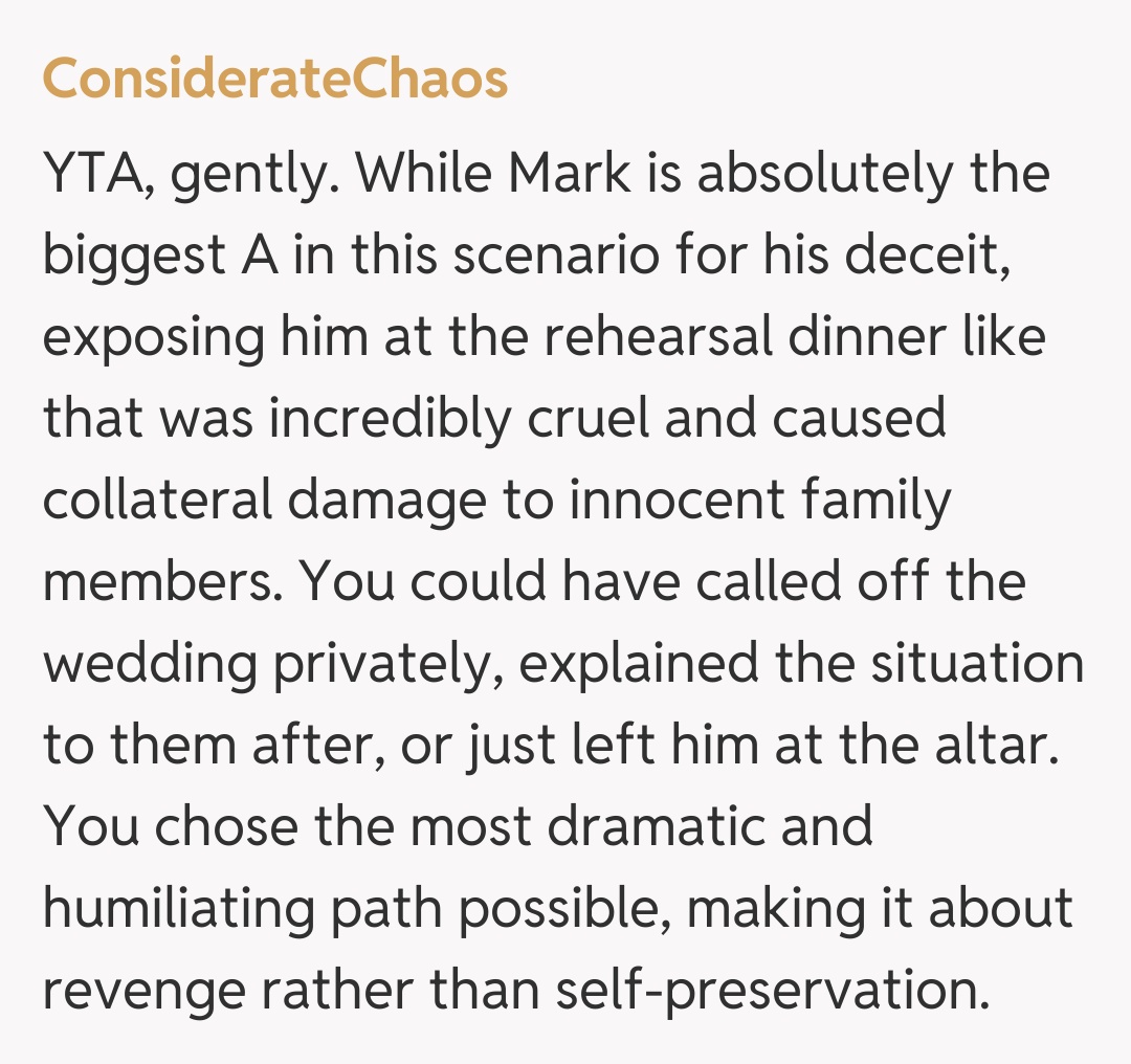 Comentariu de la ConsiderateChaos