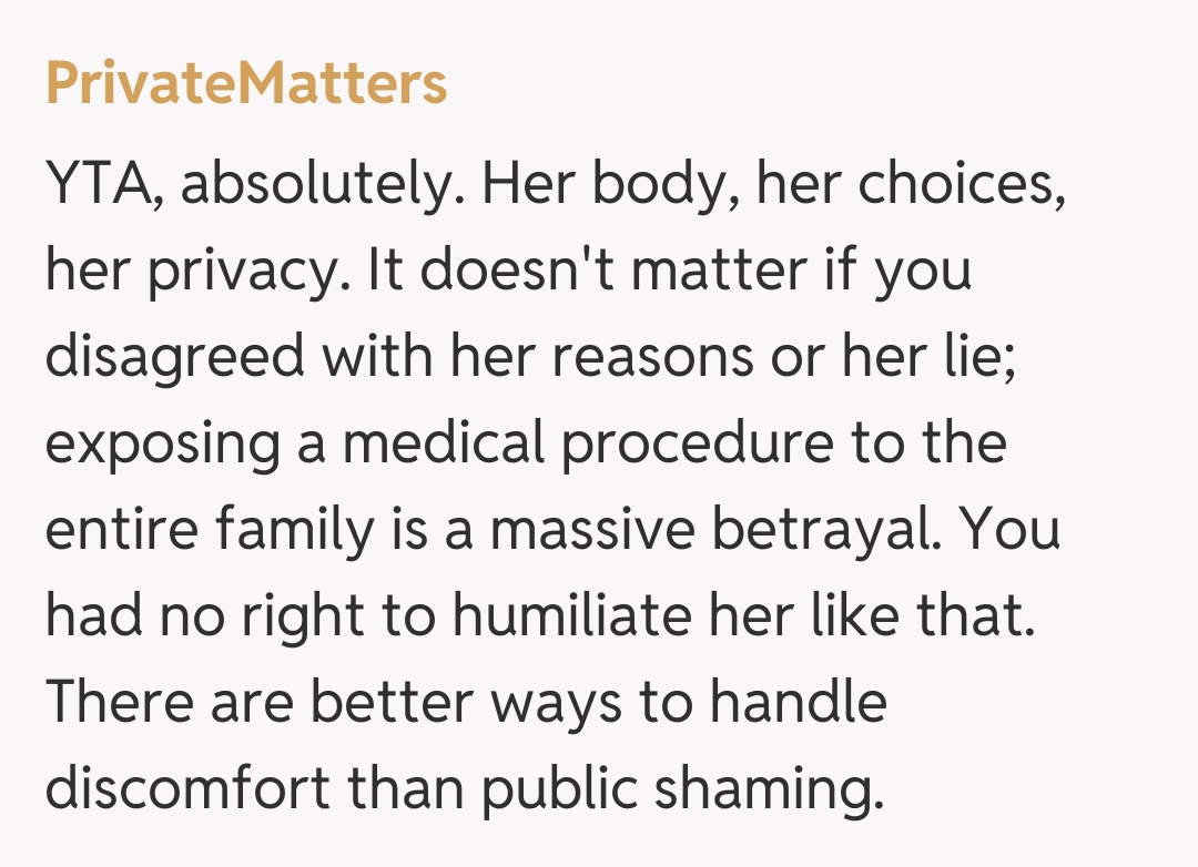 Comentariu de la PrivateMatters