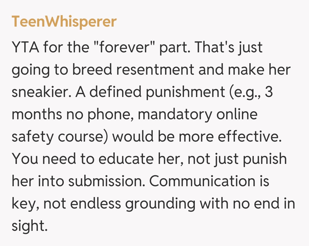 Comentariu de la TeenWhisperer