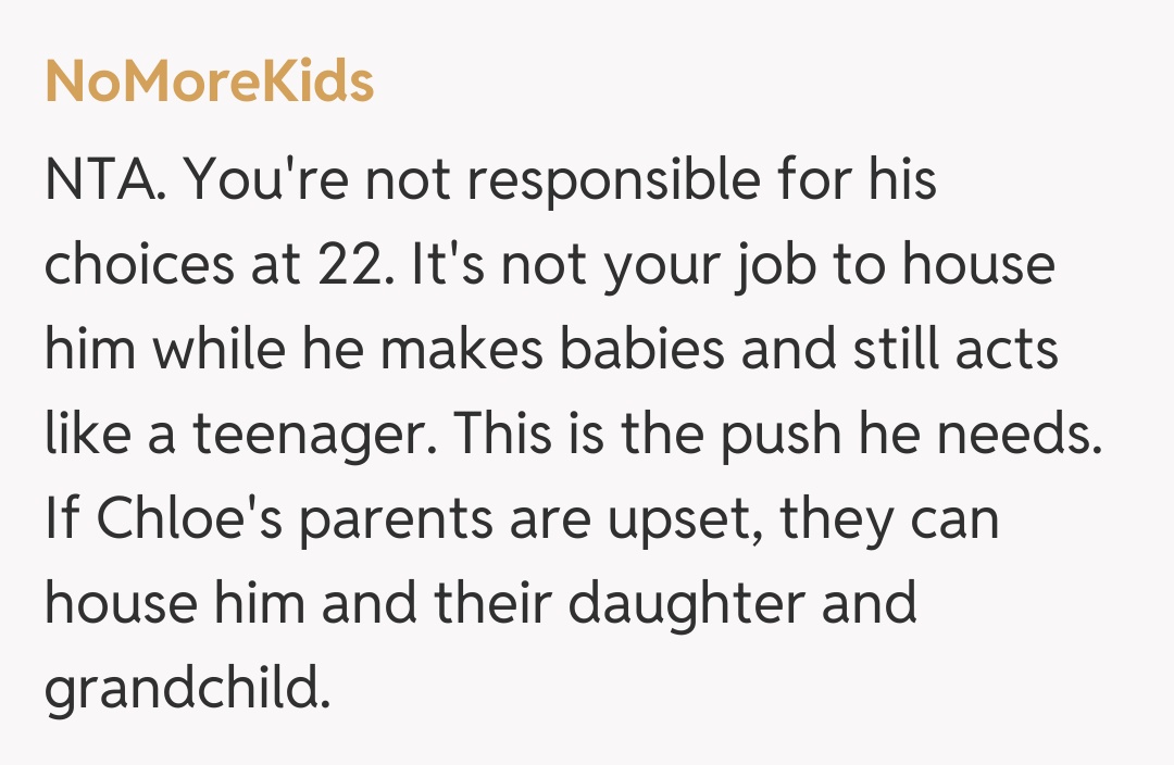 Comentariu de la NoMoreKids