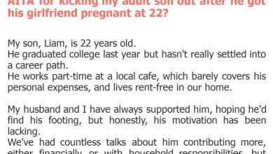 Photo of AITA for kicking my adult son out after he got his girlfriend pregnant at 22?