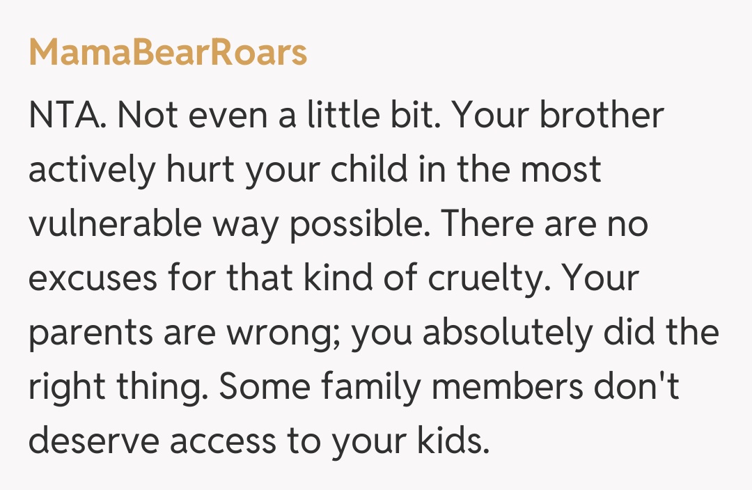 Comentariu de la MamaBearRoars