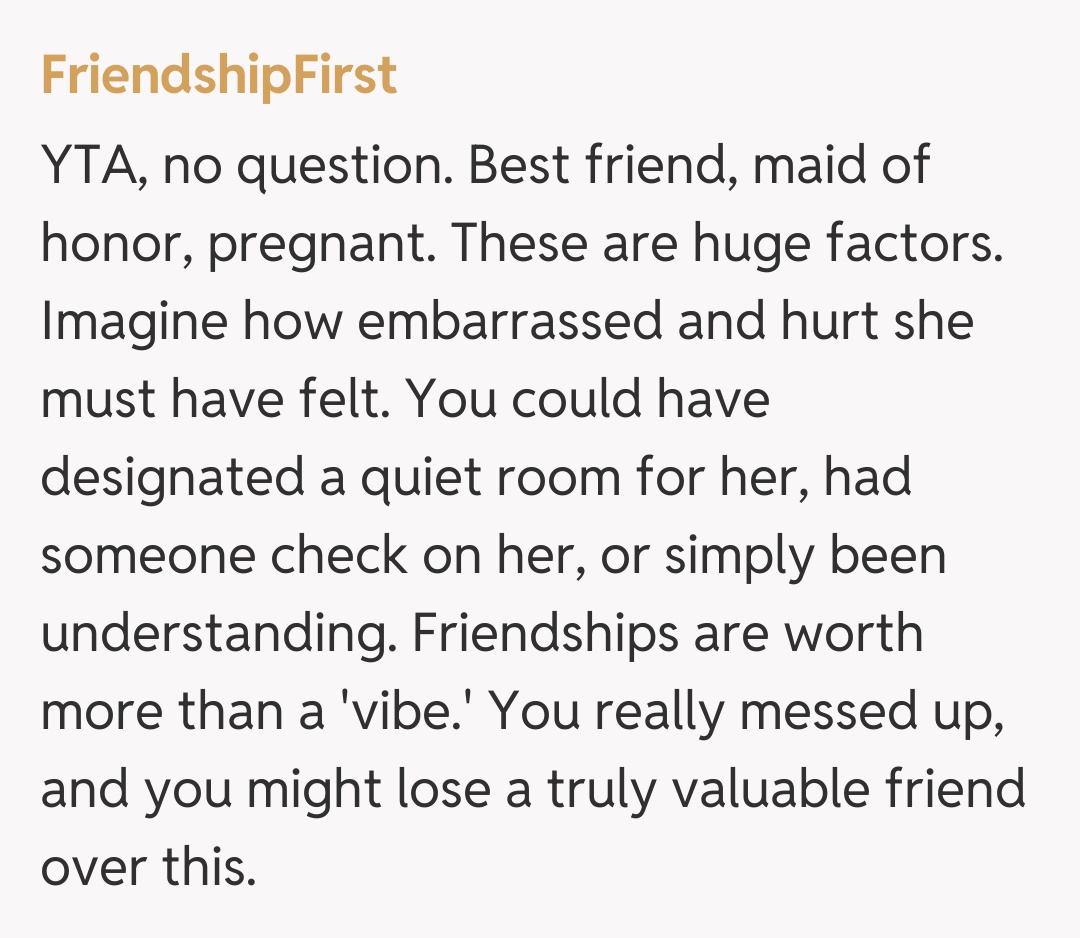 Comentariu de la FriendshipFirst
