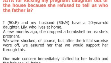 Photo of AITA for kicking my pregnant daughter out of the house because she refused to tell us who the father is?