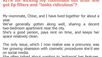 Photo of AITA for kicking my roommate out after she got lip fillers and “looks ridiculous”?