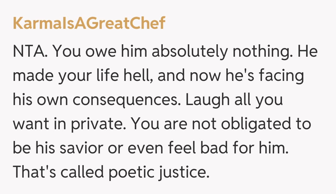 Comentariu de la KarmaIsAGreatChef